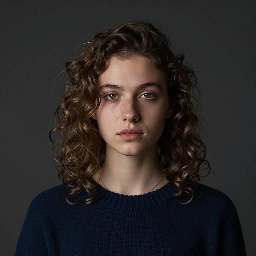 Intimate Portrait of a Calm Young Woman