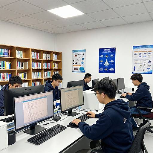 Modern University Research Lab Scene