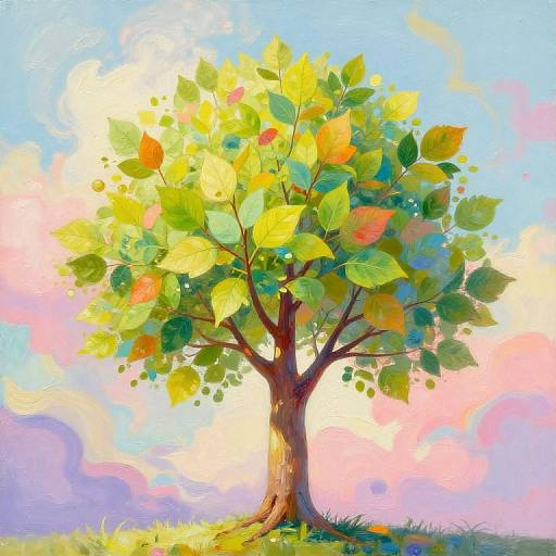 Surreal Youthful Growth Painting