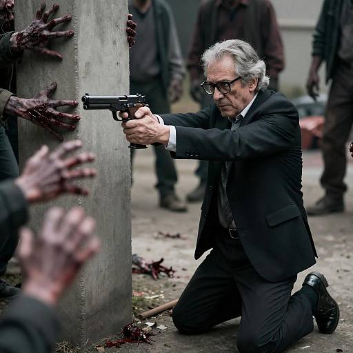 Intense Showdown with Zombies