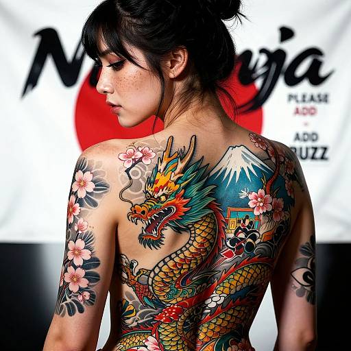 Hyper-Realistic Japanese Dragon Tattoo