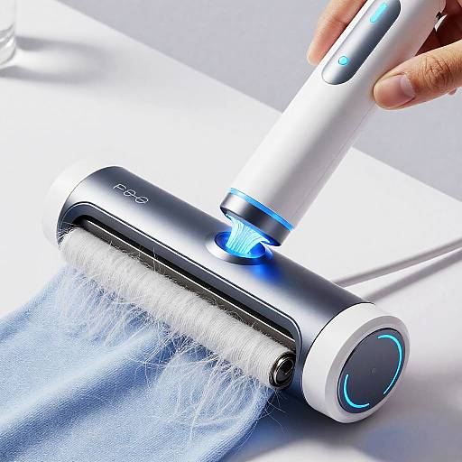 Futuristic Cloth Removal Gadget Close-Up