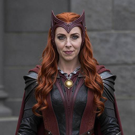 Medieval Fantasy Scarlet Witch Character Design