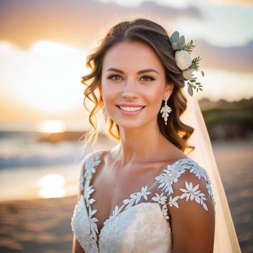 Elegant Australian Bride on a Beach