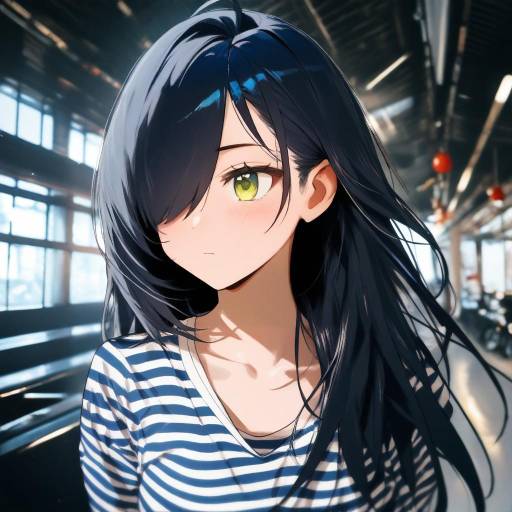 Stylish Girl with Sonic Inspiration