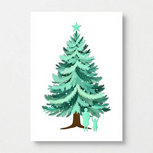 Peppermint Family Tree Trimming Art