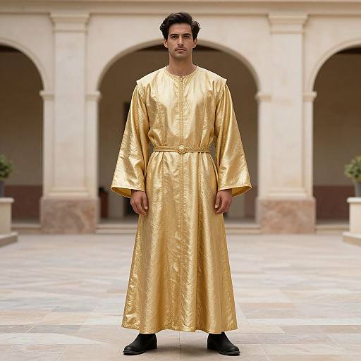 Man in Golden Omni Costume
