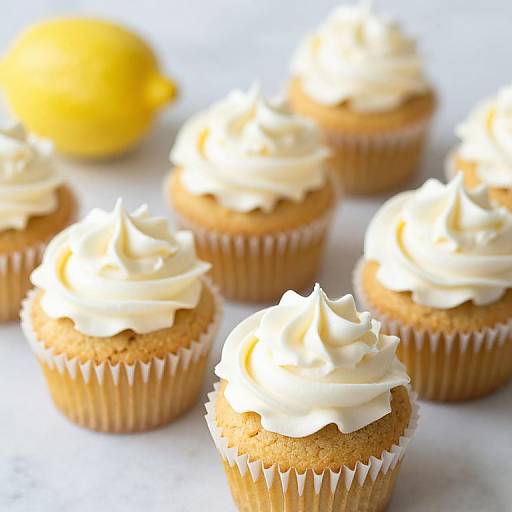 Jamaican Ginger Cupcakes with Lemon Frosting