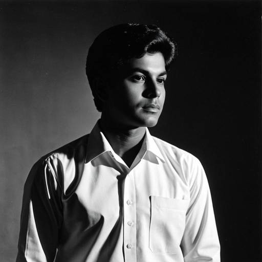Vintage Portrait of a Man in Formal Shirt