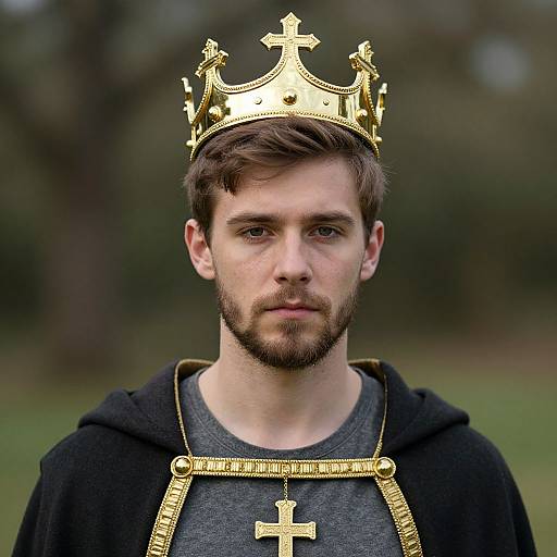 Realistic King Henry Costume Portrait
