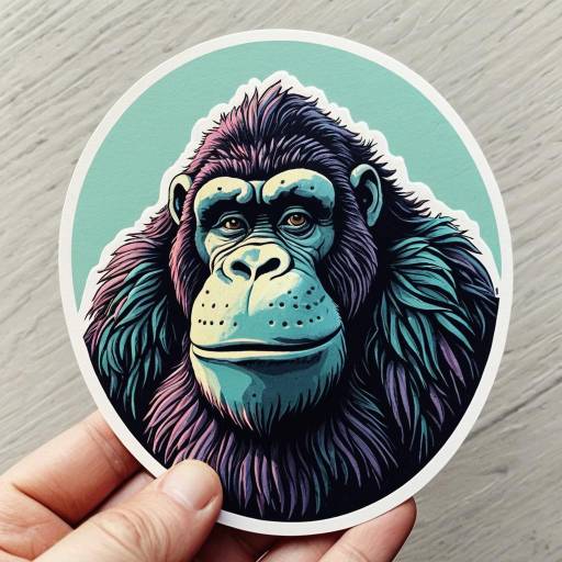 Whimsical Gentle Giant Sticker Art