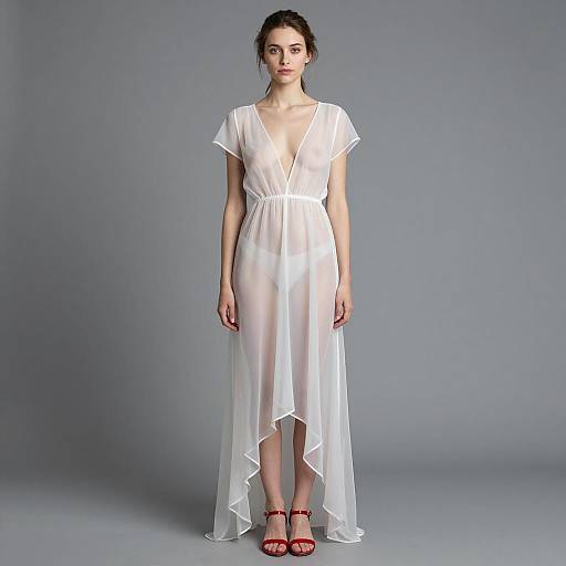 Elegant Sheer Dress Photography