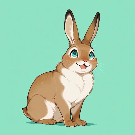Cheerful Grandparent Hare in Nature Cheerful Grandparent Hare in Nature