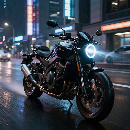 Futuristic Neon Batmobile Chase