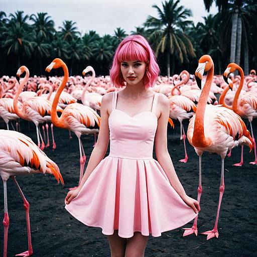 Pink Flamingo Costume Woman