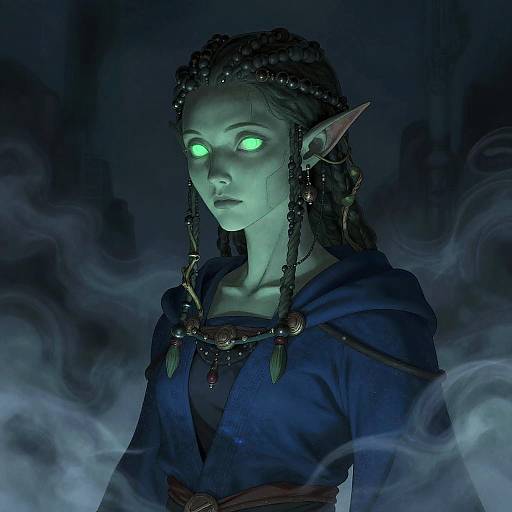 Mystic Abyss Wanderer Illustration