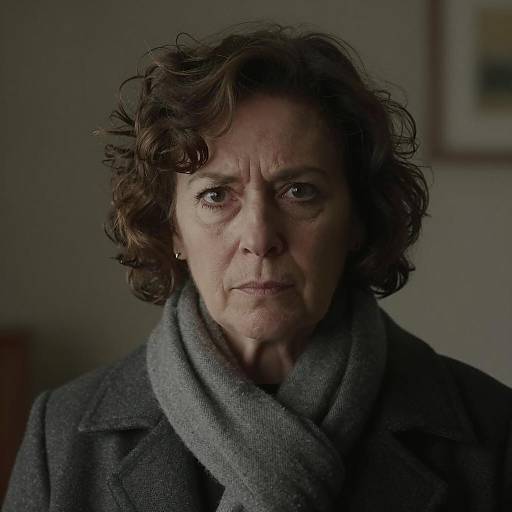 Intense Middle-Aged Woman Portrait