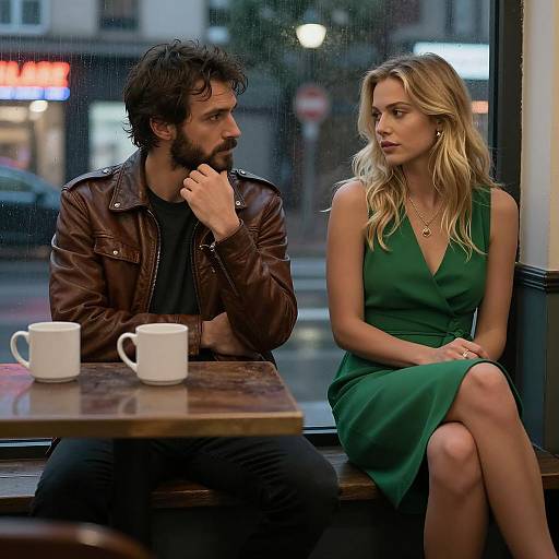 Contemplative Evening in the City