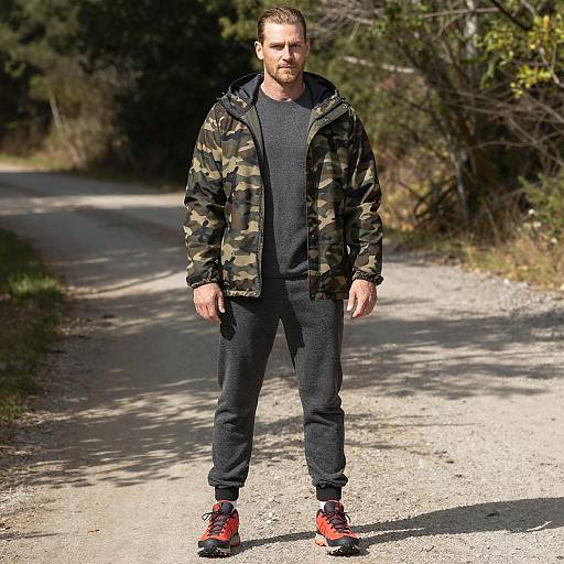 Compact Man in Outdoor Adventure Gear