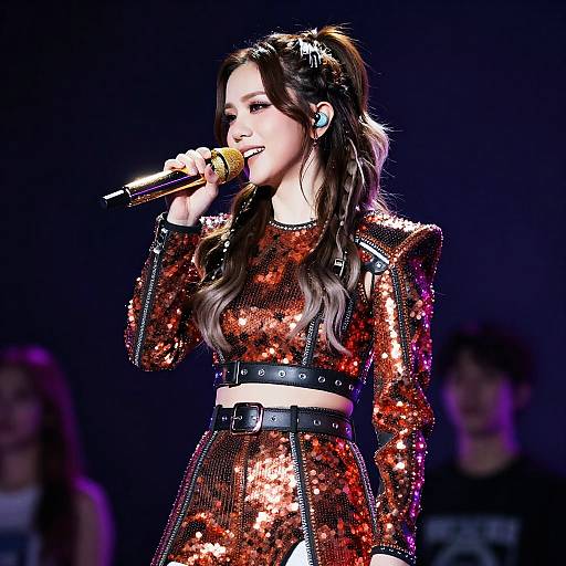 Female Singer with 720 Waves Hairstyle