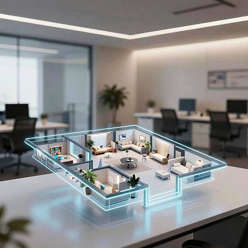 Futuristic AI Smart Home Floorplans