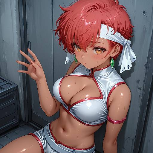 Illustration of Kei (dirty pair), dirty pair in the style of Shiodome oji