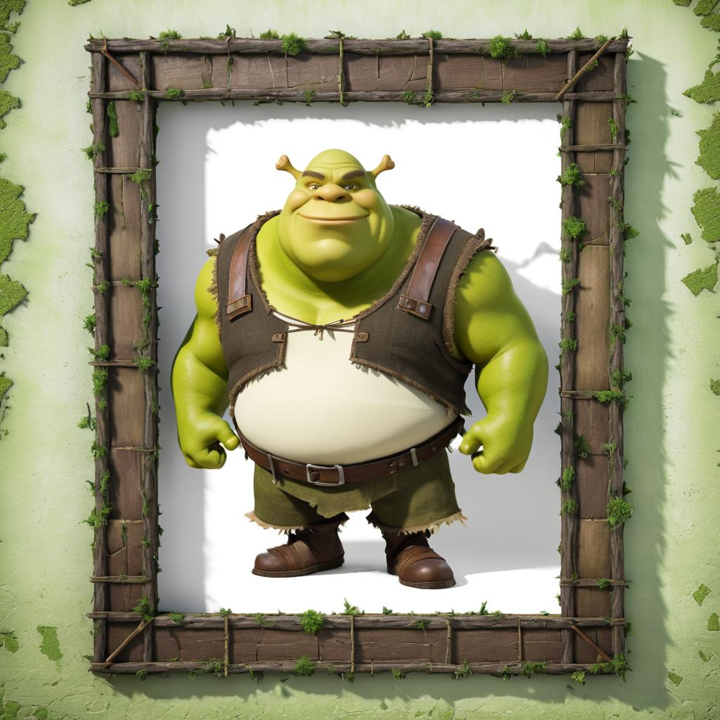 Shrek-Inspired Male Ogre Character Design