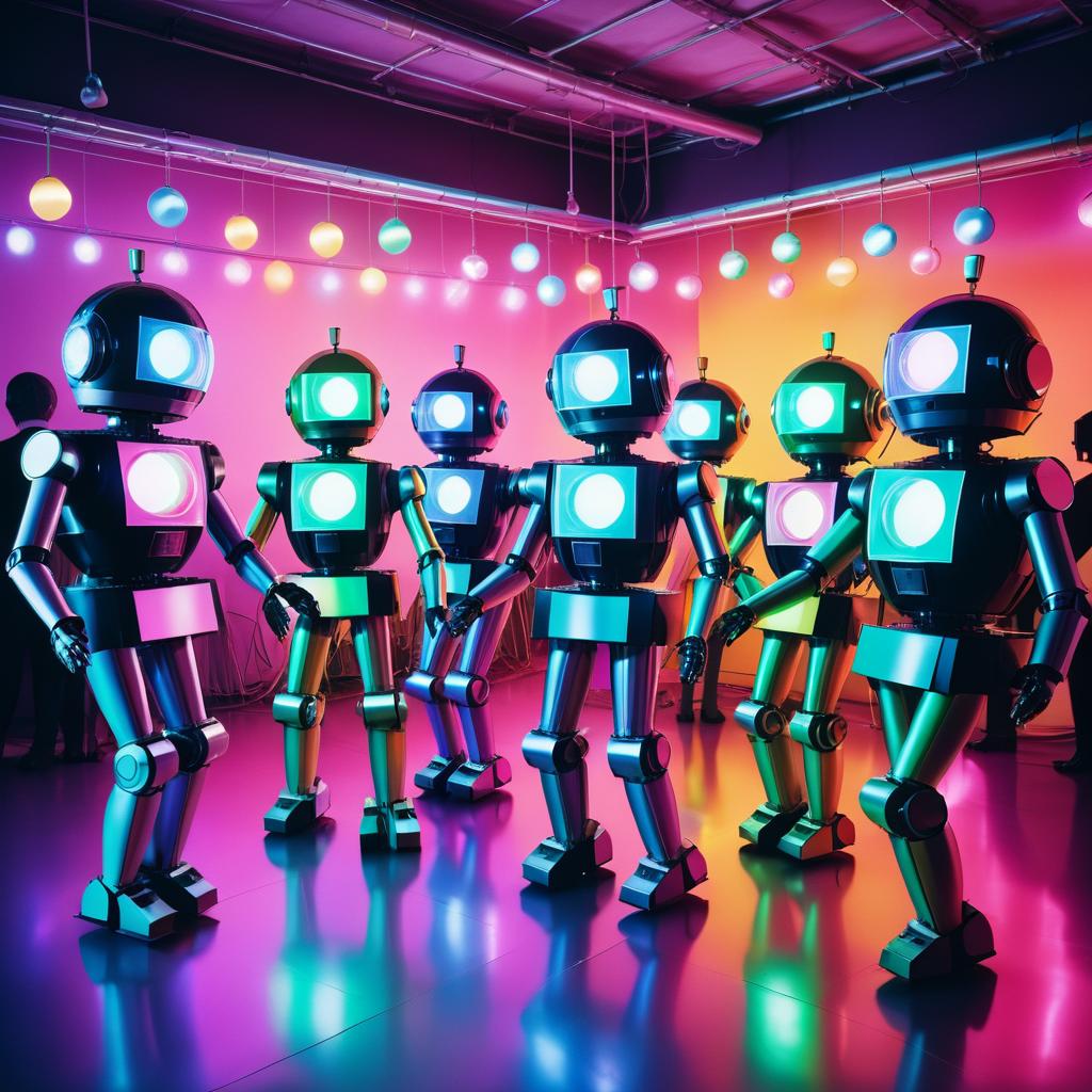 Dancing Robots at a Retro Party