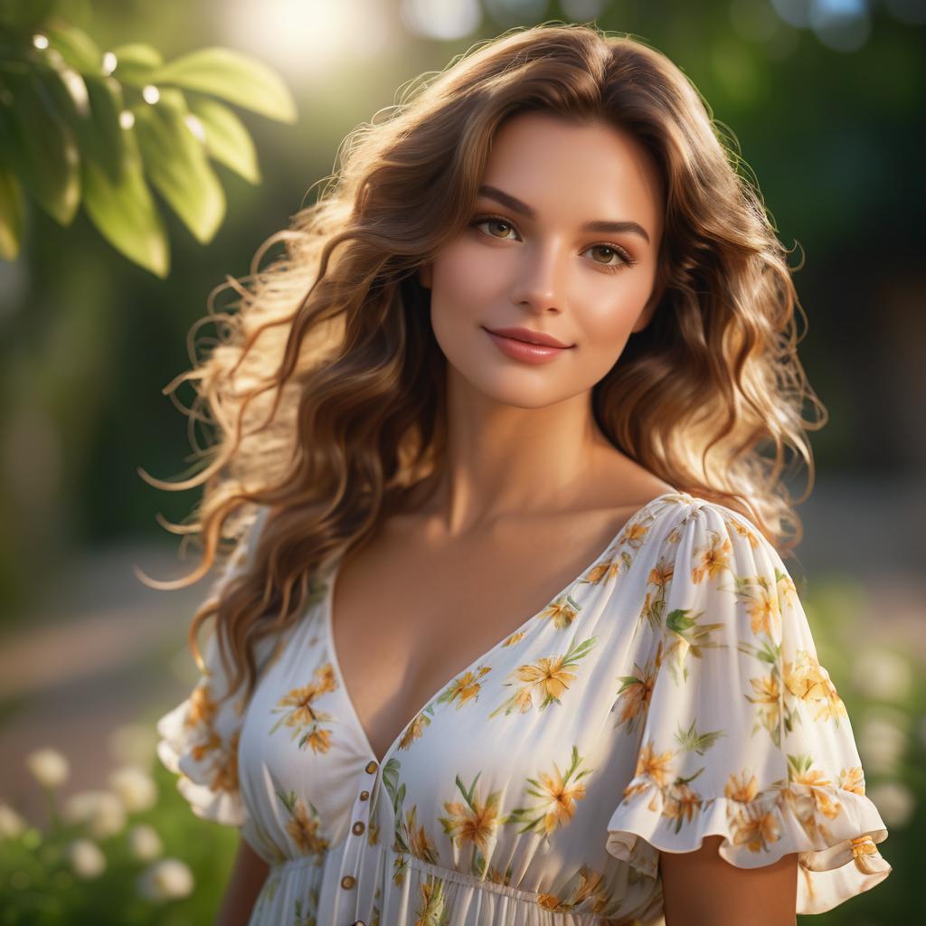 Cinematic Portrait of a Woman with Hazel Eyes