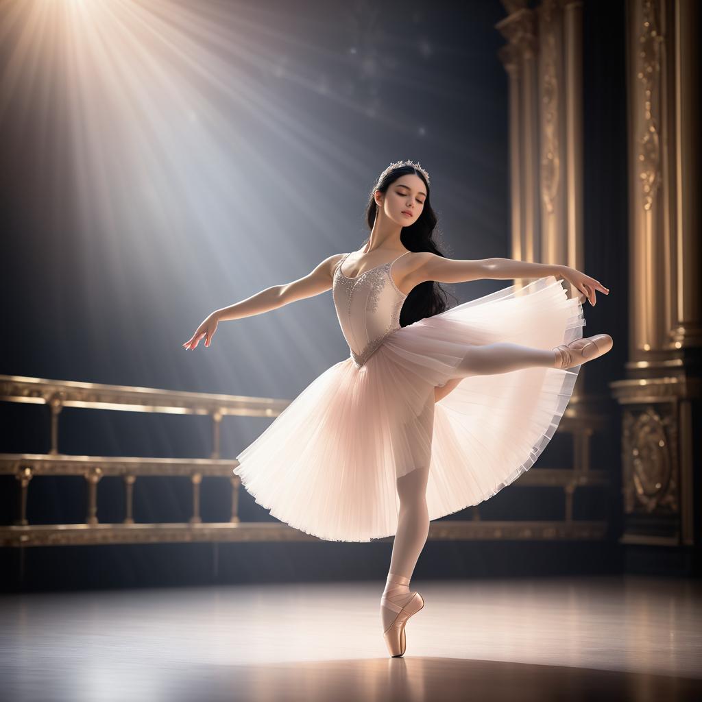 Ethereal Ballerina on Grand Stage