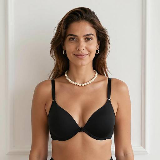 Stylish Woman Portrait Against White Background