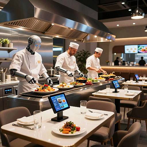 Futuristic Robotic Restaurant Concept