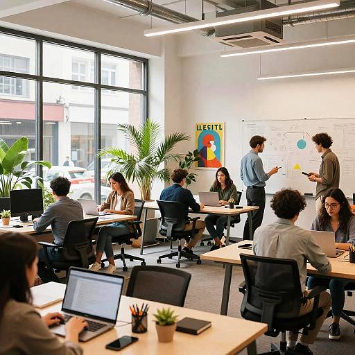 Modern Coworking Space with Collaboration