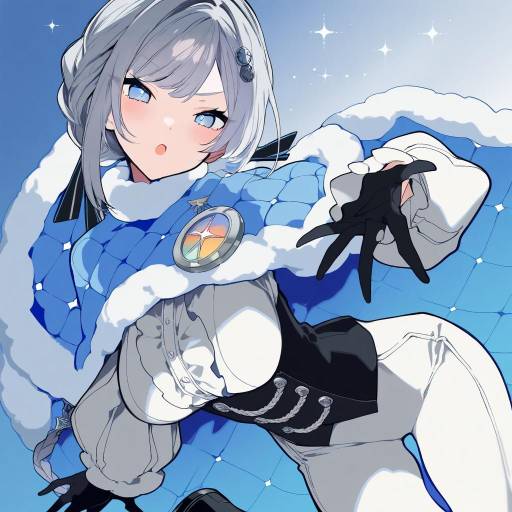 Illustration of Akershus fortress (oshiro project), oshiro project:re in the style of Mochizuki kei