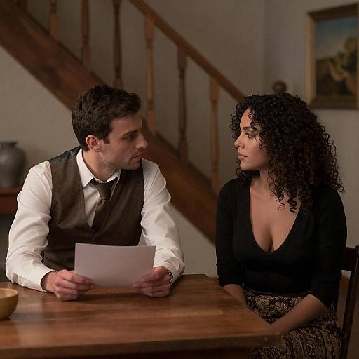 Intimate Conversation in a Rustic Setting