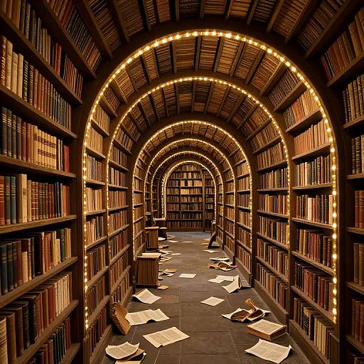 Spiral Archway in Labyrinth Library