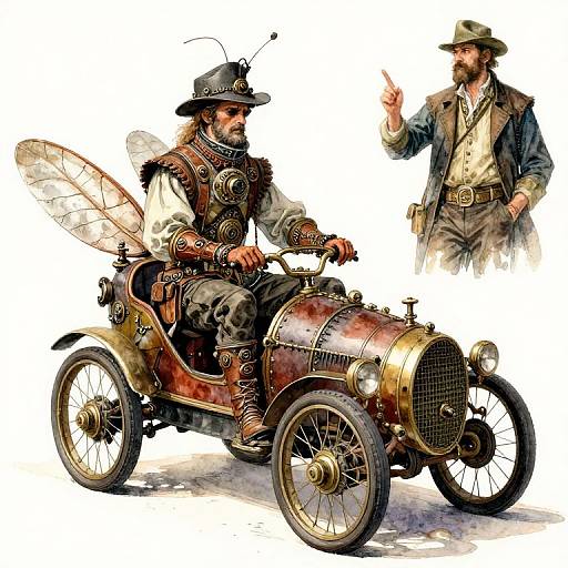 Steampunk Insectomobile Fashion Art