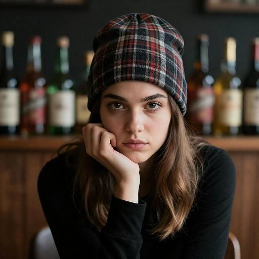 Dramatic Portrait of a Young Woman