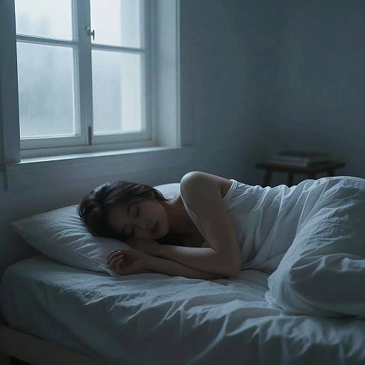 Ethereal Nighttime Sleep Scene