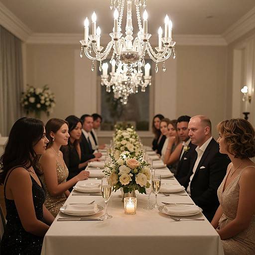 Elegant Candlelit Anniversary Dinner