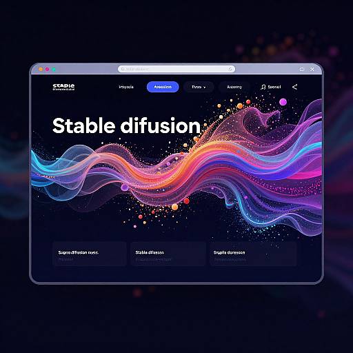 Cyberpunk AI Diffusion Website Concept