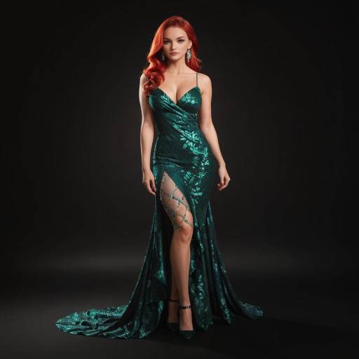 Elegant Solo Portrait of a Tall Woman Elegant Solo Portrait of a Tall Woman