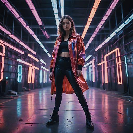 Futuristic High Fashion in Urban Warehouse