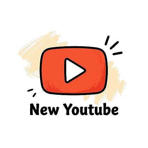 Playful Hand-Drawn YouTube Logo