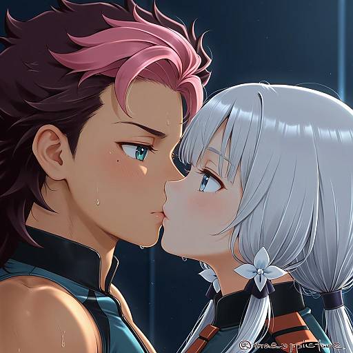 Illustration of Guel jeturk, gundam in the style of Mae (maesanpicture)