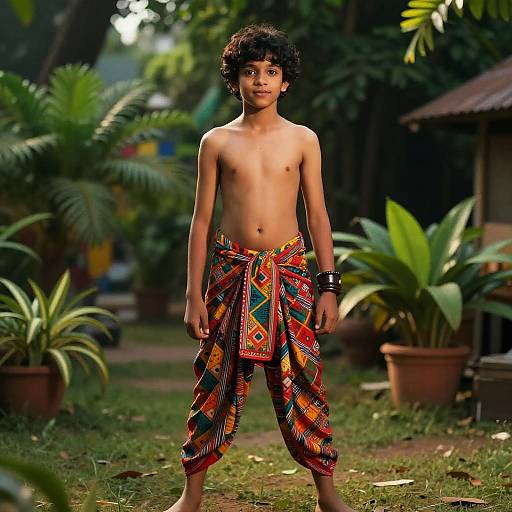 Cinematic Street Portrait of Playful Teen