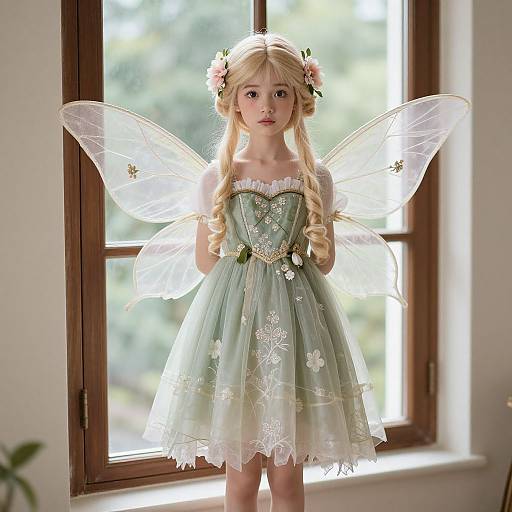 Realistic Fairy Doll with Wings