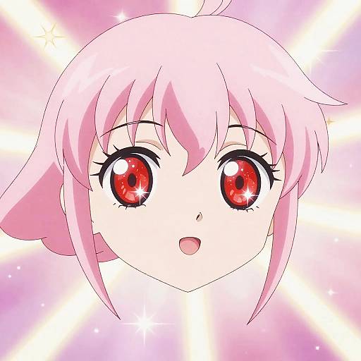 Anime Magical Girl Ruby Transformation