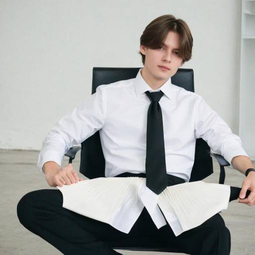 Formal Young Man in a Necktie Pose