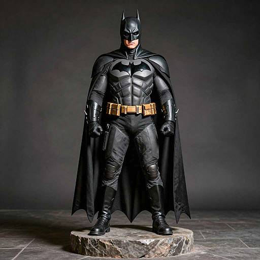 Heroic Batman in Armored Stance